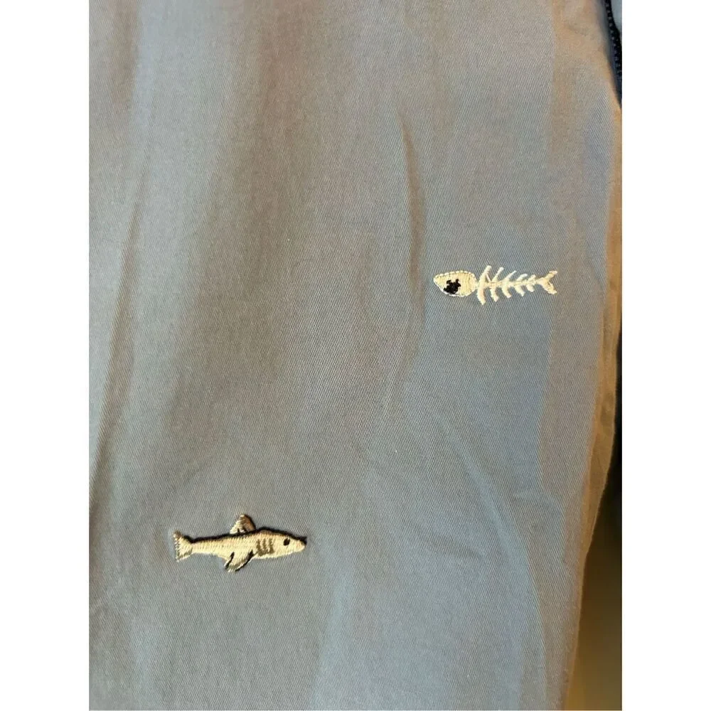 Polo Ralph Lauren Mens Stretch Classic Fit Chino Shorts 31 Embroidery Fish